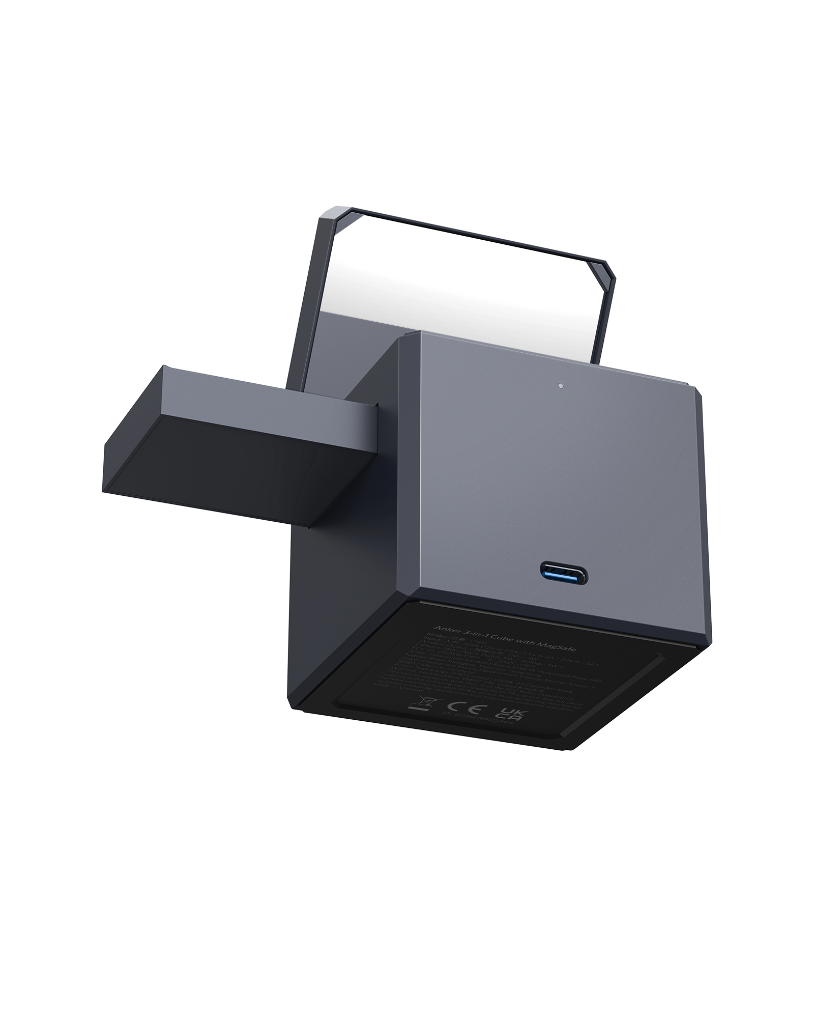 Anker Anker 3-in-1 Cube with MagSafe - Gray Anker Anker 3-in-1 Cube with MagSafe - Gray